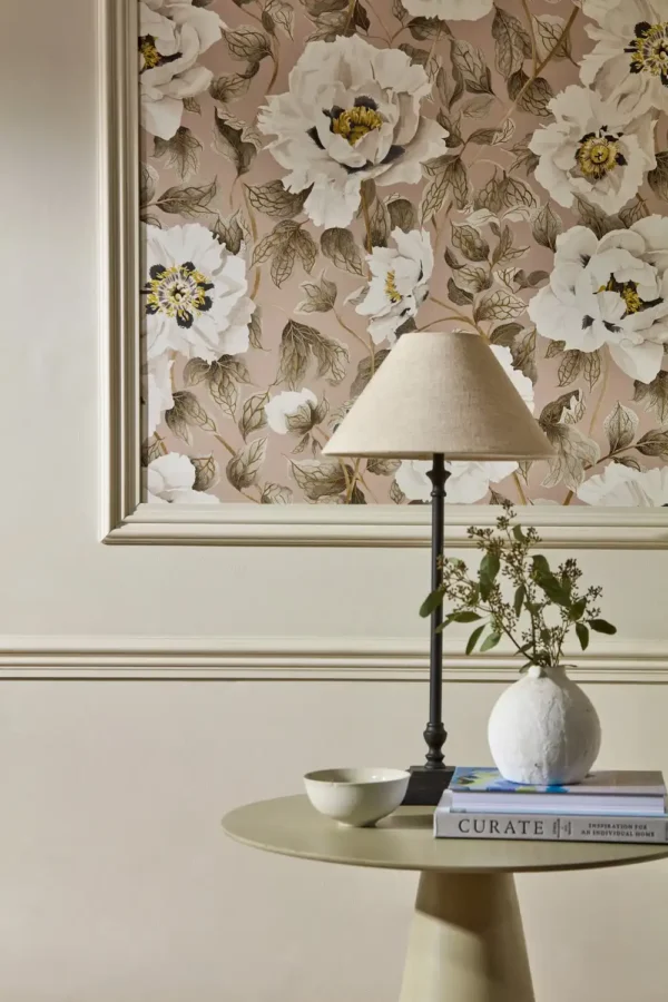 Florent Wallpaper - Sailcloth / Celestial / Clay from