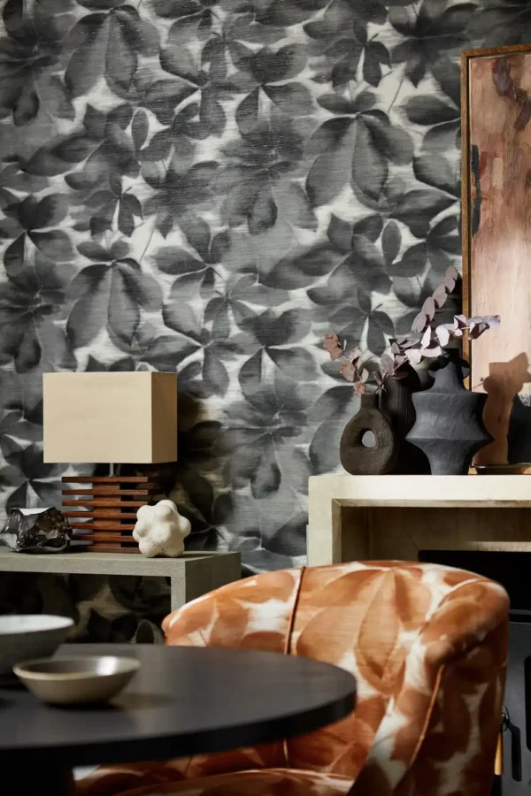 Grounded Wallpaper - Baked Terracotta / Parchment by Grounded Wallpaper - Baked Terracotta / Parchment from
