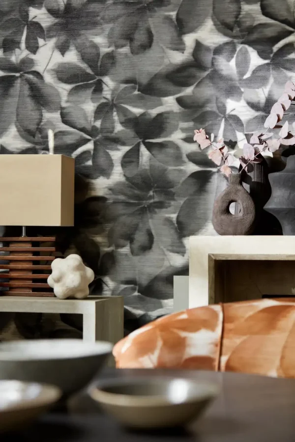 Grounded Wallpaper - Baked Terracotta / Parchment by Grounded Wallpaper - Baked Terracotta / Parchment from