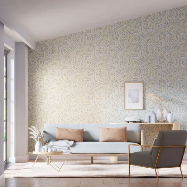 Sunstone Wallpaper - Celestial / Fig Leaf / Nectar by Sunstone Wallpaper - Celestial / Fig Leaf / Nectar from