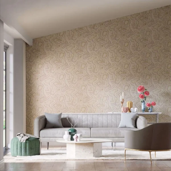 Sunstone Wallpaper - Celestial / Fig Leaf / Nectar by Sunstone Wallpaper - Celestial / Fig Leaf / Nectar from