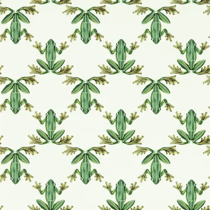 Wood Frog Wallpaper - Forest / Chalk swatch
