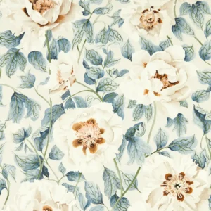 blue botanical wallpaper from harlequin
