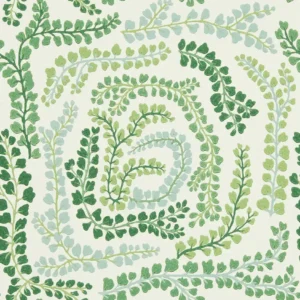green botanical wallpaper from harlequin