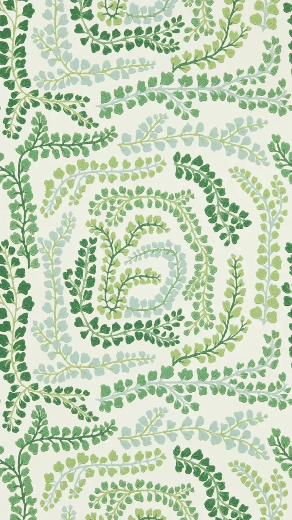 green botanical wallpaper from harlequin