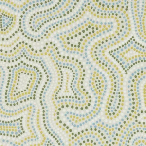 green spotted wallpaper from harlequin