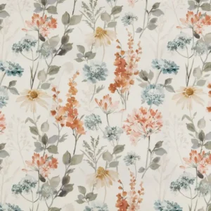 blue botanical printed fabric from iLiv