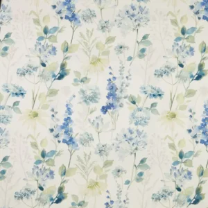 blue botanical printed fabric from iLiv