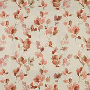 red botanical printed fabric from iLiv