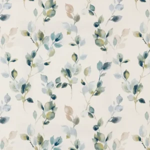 blue botanical printed fabric from iLiv