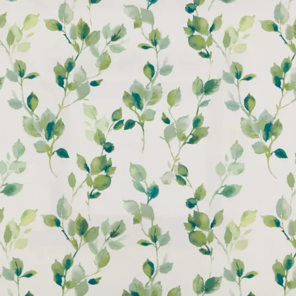 Reverie Fabric - Eden by blue botanical printed fabric from iLiv