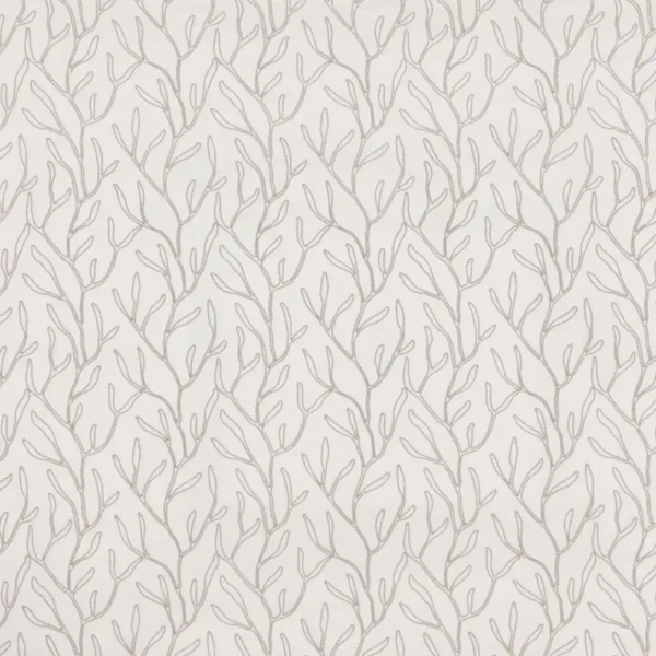 white botanical embroideried fabric from iLiv