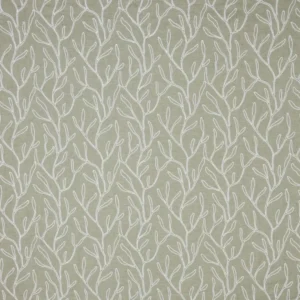green botanical embroideried fabric from iLiv