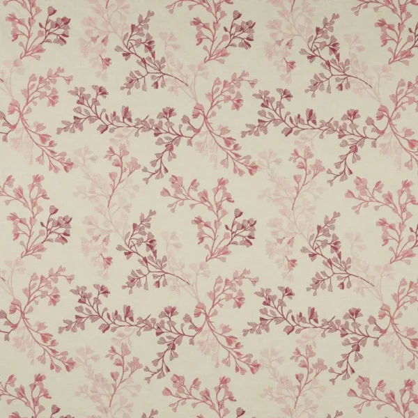 Willowbrook Fabric - Chintz by purple botanical embroideried fabric from iLiv