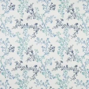 blue botanical embroideried fabric from iLiv