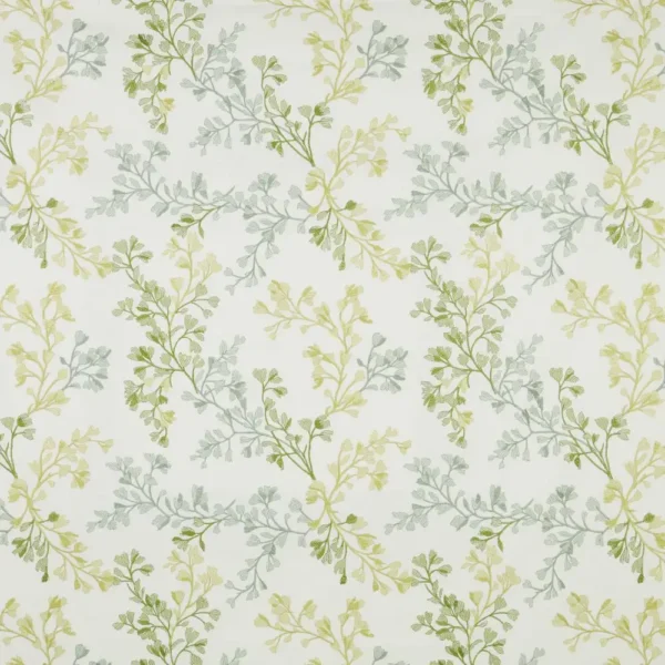Willowbrook Fabric - Eden by green botanical embroideried fabric from iLiv
