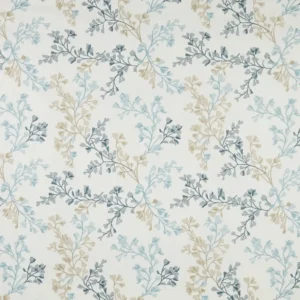 blue botanical embroideried fabric from iLiv