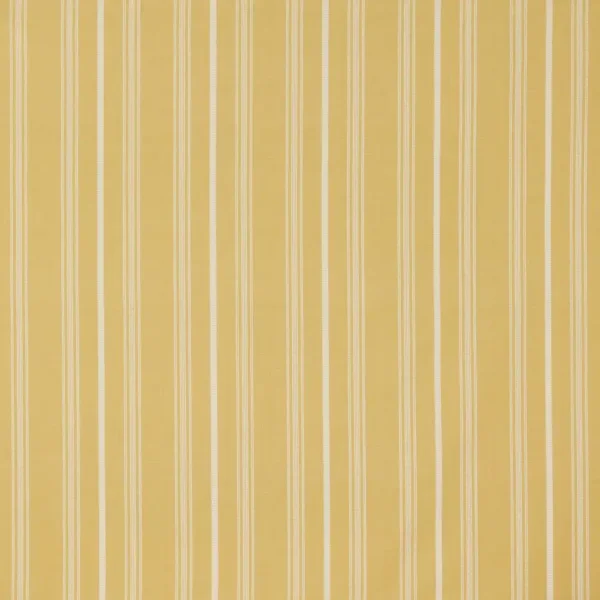 Breton Fabric - Barley by yellow striped woven fabric from iLiv