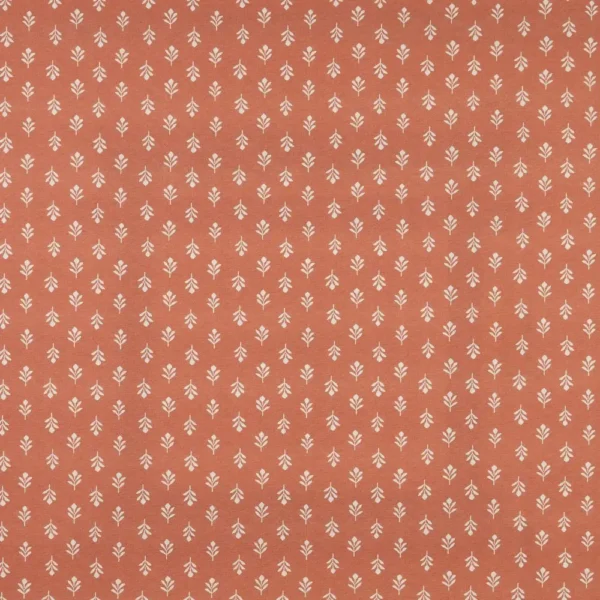 Little Bud Fabric - Chintz by red botanical printed fabric from iLiv