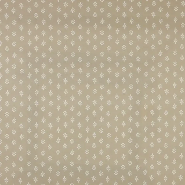 Little Bud Fabric - Cloud by neutral botanical printed fabric from iLiv