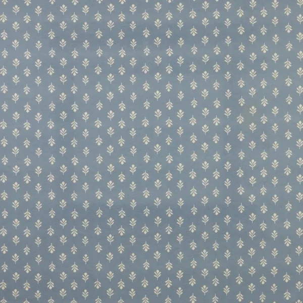 Little Bud Fabric - Cornflower by blue botanical printed fabric from iLiv