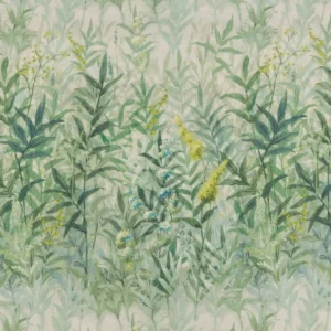blue botanical printed fabric from iLiv