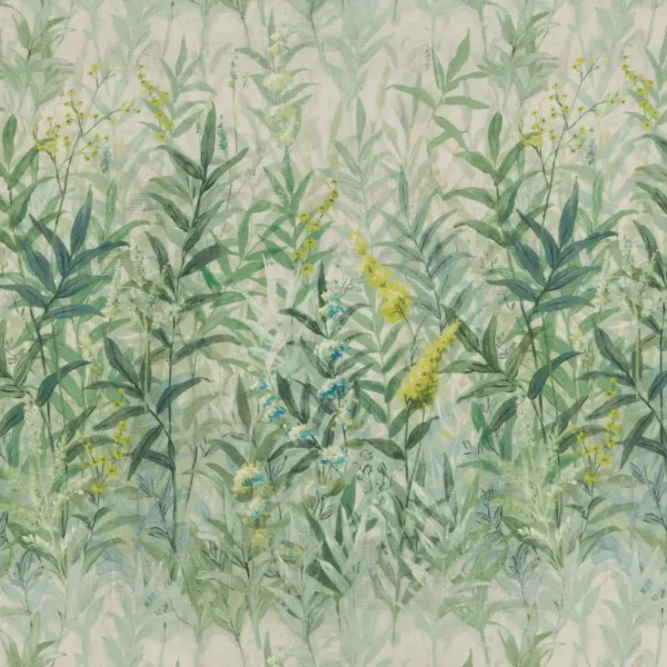 blue botanical printed fabric from iLiv