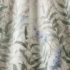 brown botanical fabric with weave