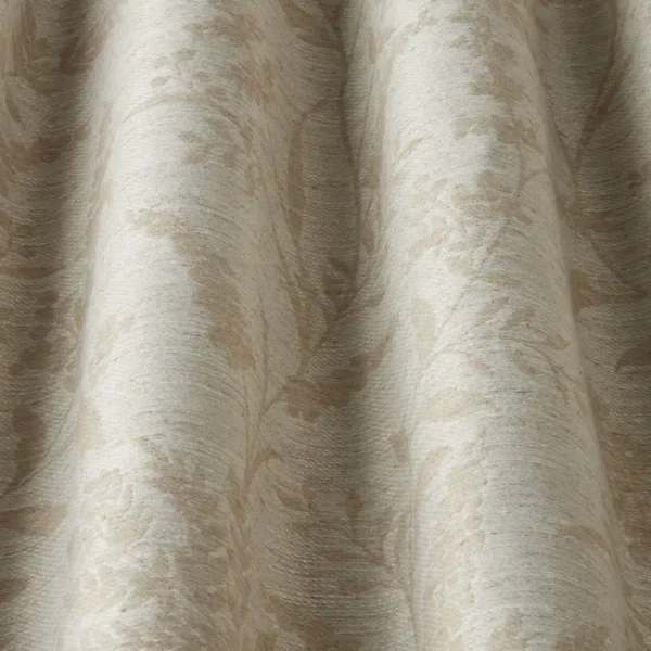 Habitat Fabric - Cloud by neutral botanical fabric with weave