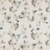 neutral botanical fabric with weave