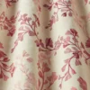 purple botanical fabric with weave