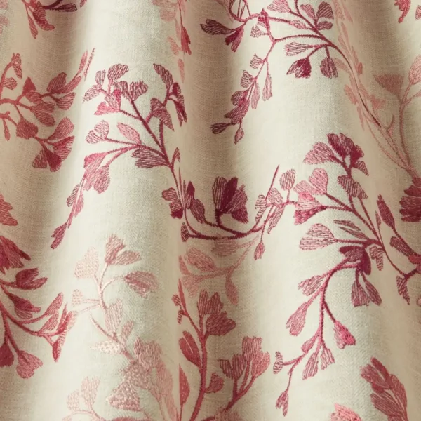 Willowbrook Fabric - Chintz by purple botanical fabric with weave