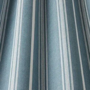 blue striped fabric with weave
