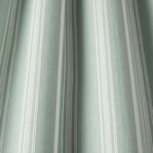 blue striped fabric with weave
