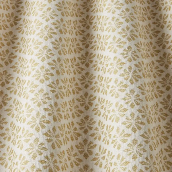 Samphire Fabric - Barley by yellow misc fabric with weave