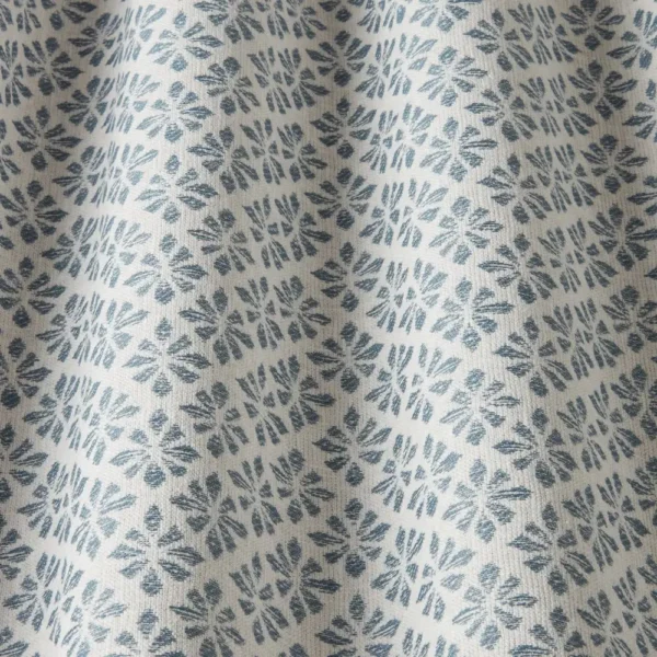 Samphire Fabric - Denim by blue misc fabric with weave