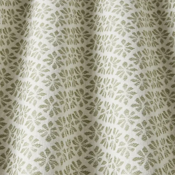 green misc fabric with weave
