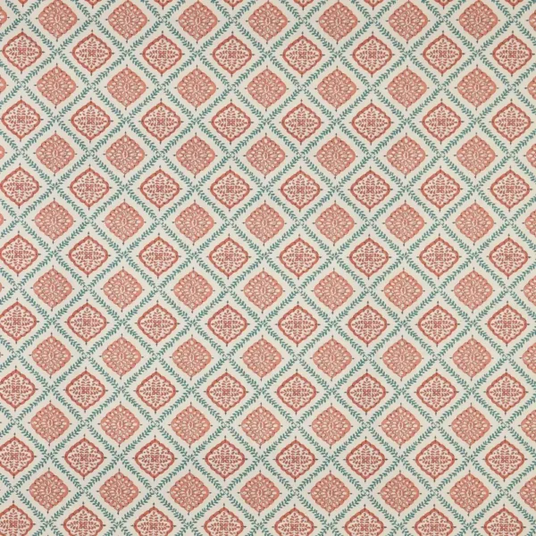 Napoli Fabric - Lava by blue checked printed fabric from iLiv