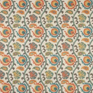 blue botanical printed fabric from iLiv