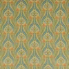 blue botanical velvet-chenille fabric from iLiv