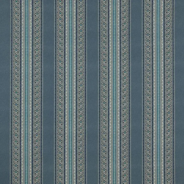 Severino Fabric - Denim by blue striped printed fabric from iLiv