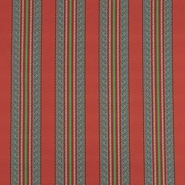 Severino Fabric - Lava by red striped printed fabric from iLiv