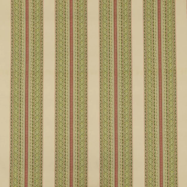 Severino Fabric - Sage by green striped printed fabric from iLiv