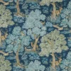 blue botanical printed fabric from iLiv