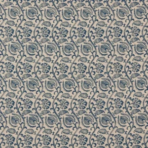 blue botanical printed fabric from iLiv