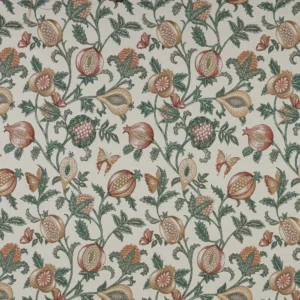 green botanical woven fabric from iLiv