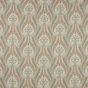 brown botanical velvet-chenille fabric from iLiv