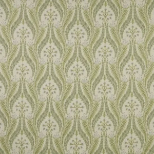 green botanical velvet-chenille fabric from iLiv