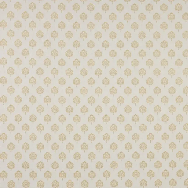 Segoa Fabric - Ochre by yellow botanical woven fabric from iLiv