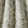 green botanical fabric with weave